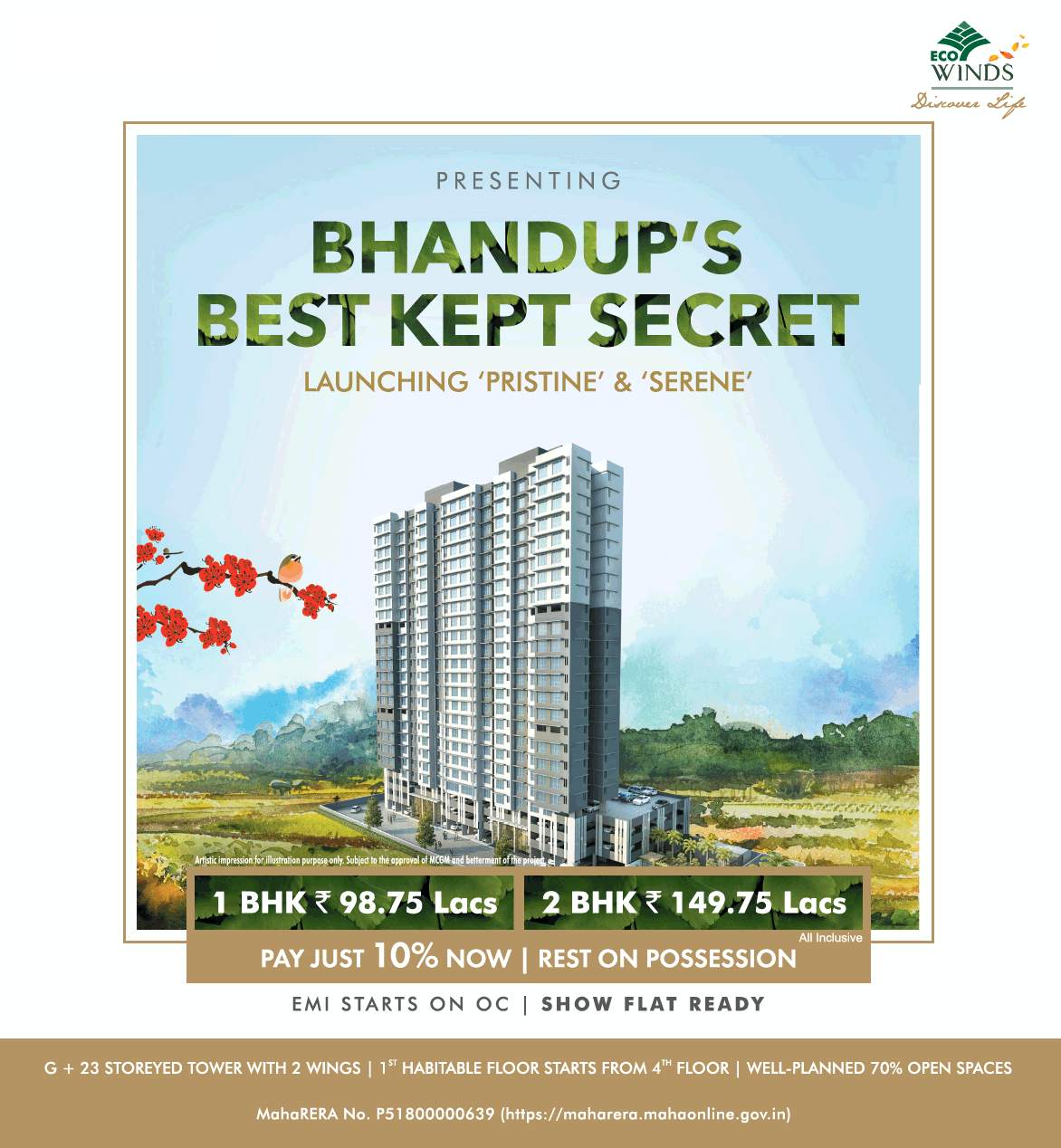 Launching Pristine & Serene at Eco Winds in Mumbai Update